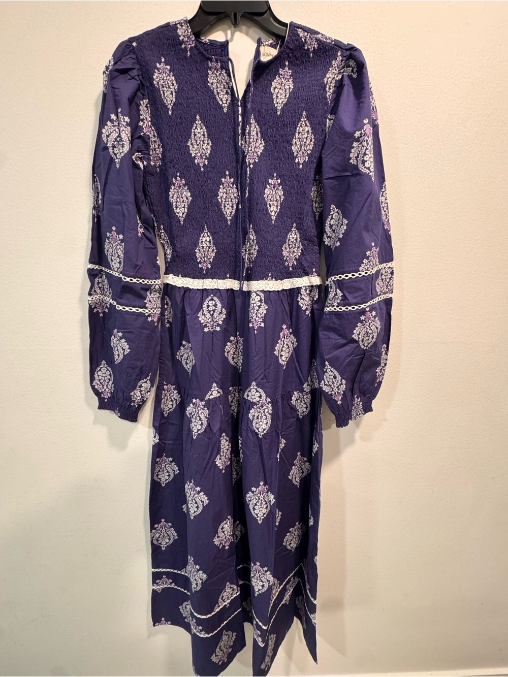 Sonmer Camilla Dress Blue Size Small - NWT